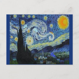 Van Gogh - Starry Night - Art Parody, Postkarte