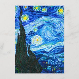 Van Gogh Starry Night Begleitkarte