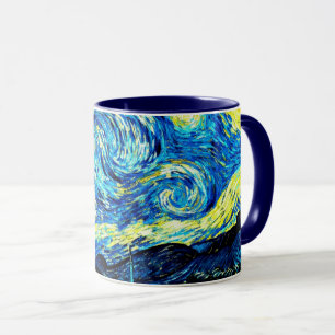 Van Gogh - Starry Night, berühmte Tasse für Malere