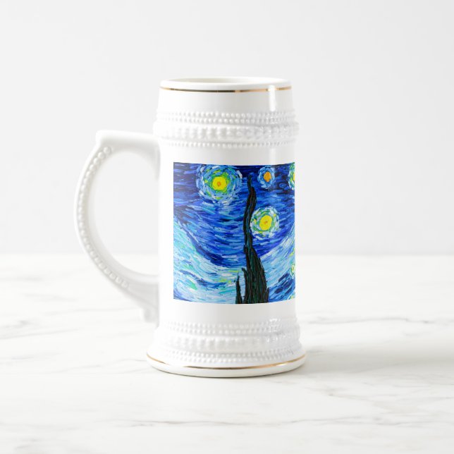 Van Gogh Starry Night Bierglas (Links)