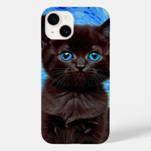 Van Gogh Starry Night Black Cat Case-Mate iPhone 14 Hülle