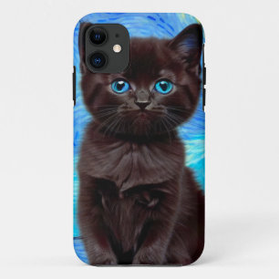 Van Gogh Starry Night Black Cat Case-Mate iPhone Hülle