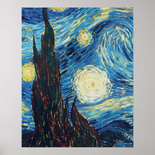 Van Gogh Starry Night Classic Impressionismus Art Poster