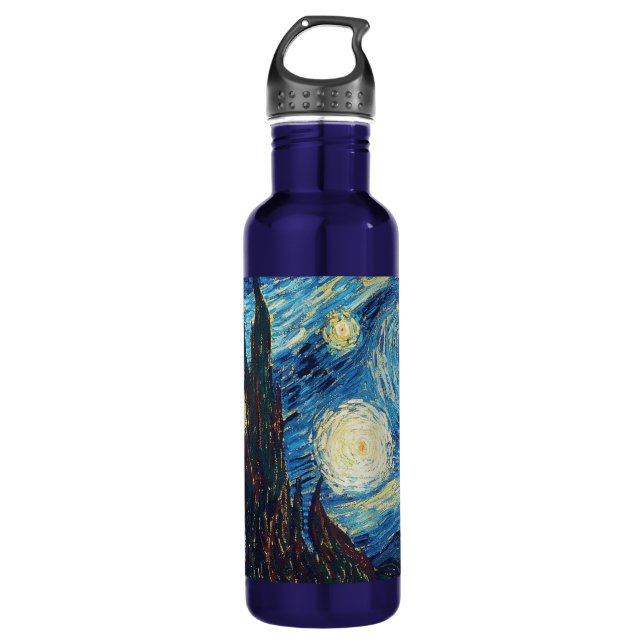 Van Gogh Starry Night Classic Impressionismus Art Trinkflasche (Vorderseite)