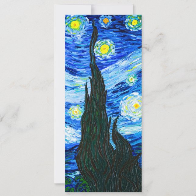Van Gogh Starry Night Einladung (Vorderseite)