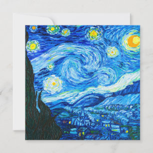 Van Gogh Starry Night Einladung