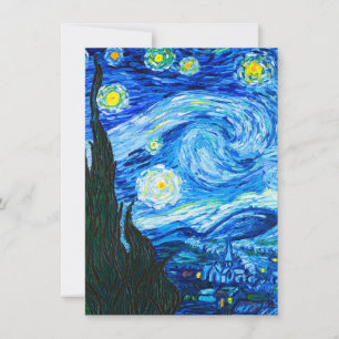 Van Gogh Starry Night Einladung