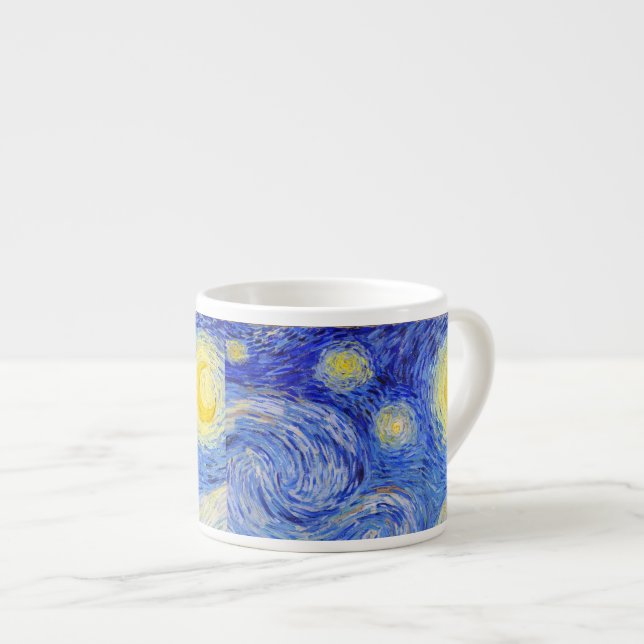 Van Gogh , “Starry Night” Espressotasse (Vorderseite Rechts)
