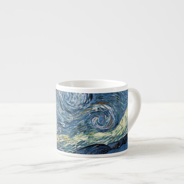 Van Gogh Starry Night Espressotasse (Vorderseite Rechts)