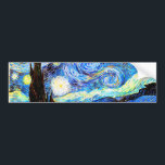 Van Gogh Starry Night Fine Art Autoaufkleber<br><div class="desc">Starry Night,  schöne Kunst von Vincent van Gogh.</div>