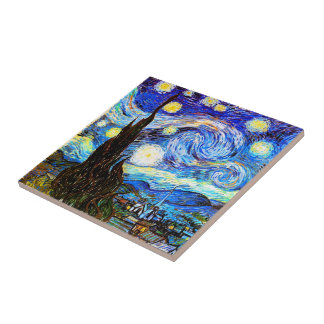 Van Gogh Starry Night Fine Art Fliese