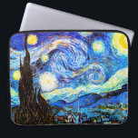 Van Gogh Starry Night Fine Art Laptopschutzhülle<br><div class="desc">Starry Night,  das berühmteste Gemälde des niederländischen Post-Impressionisten Meisters Vincent van Gogh. Ein einsamer Zypressenbaum,  ein schlafendes Dorf und ein Himmel,  der mit Sternen herumwirbelt. Vintage Retro niedliche mädchenhafte schöne künstlerische bunte elegante Landschaft Muster Post-Impressionismus Dekoration Christlich religiöse spirituelle inspirierende Kunst Malerei.</div>