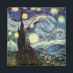 Van Gogh Starry Night Fine Art Magnet<br><div class="desc">Starry Night,  schöne Kunst von Vincent van Gogh.</div>