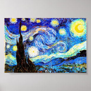 Van Gogh Starry Night Fine Art Poster