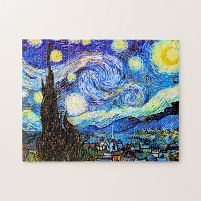 Van Gogh Starry Night Fine Art Puzzle (Horizontal)