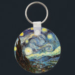 Van Gogh Starry Night Fine Art Schlüsselanhänger<br><div class="desc">Starry Night,  das berühmteste Gemälde des niederländischen Post-Impressionisten Meisters Vincent van Gogh. Ein einsamer Zypressenbaum,  ein schlafendes Dorf und ein Himmel,  der mit Sternen herumwirbelt. Vintage Retro niedliche mädchenhafte schöne künstlerische bunte elegante Landschaft Muster Post-Impressionismus Dekoration Christlich religiöse spirituelle inspirierende Kunst Malerei.</div>