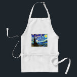Van Gogh Starry Night Fine Art Schürze<br><div class="desc">Starry Night,  schöne Kunst von Vincent van Gogh.</div>