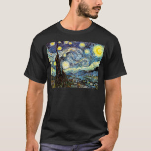 Van Gogh Starry Night Fine Art T-Shirt