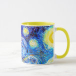 Van Gogh Starry Night Fine Art Tasse<br><div class="desc">Starry Night,  schöne Kunst von Vincent van Gogh.</div>