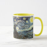 Van Gogh Starry Night Fine Art Tasse<br><div class="desc">Starry Night,  schöne Kunst von Vincent van Gogh.</div>