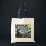Van Gogh Starry Night Fine Art Tragetasche<br><div class="desc">Starry Night,  das berühmteste Gemälde des niederländischen Post-Impressionisten Meisters Vincent van Gogh. Ein einsamer Zypressenbaum,  ein schlafendes Dorf und ein Himmel,  der mit Sternen herumwirbelt. Vintage Retrolandschaft Natur bunt niedliche künstlerische Post-Impressionismus schöne Kunst.</div>