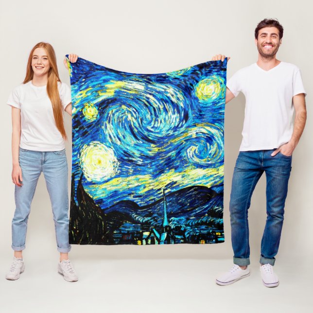 Van Gogh - Starry Night Fleecedecke (Beispiel)