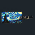 Van Gogh - Starry Night Gepäckanhänger<br><div class="desc">Vincent van Gogh Gemälde,  Starry Night,  Gepäckanhänger.</div>