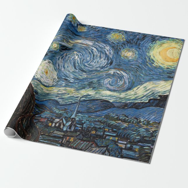 Van Gogh Starry Night Geschenkpapier (Ungerollt)