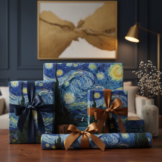 Van Gogh Starry Night Geschenkpapier (Von Creator hochgeladen)