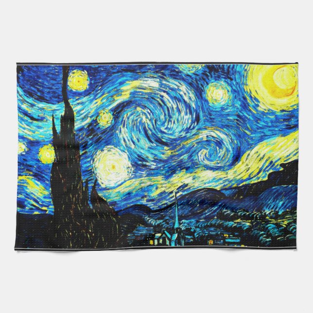 Van Gogh - Starry Night Geschirrtuch (Horizontal)