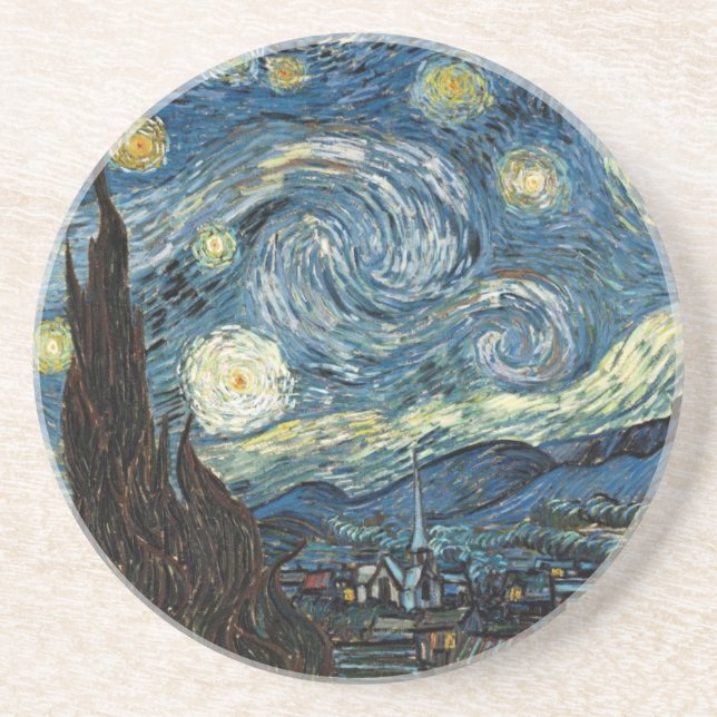 Van Gogh Starry Night Getränkeuntersetzer (Vorne)