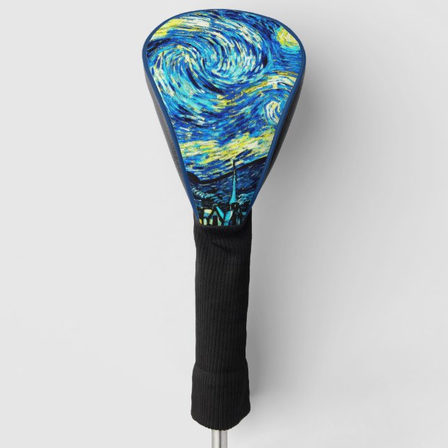 Van Gogh - Starry Night Golf Headcover (Vorderseite)