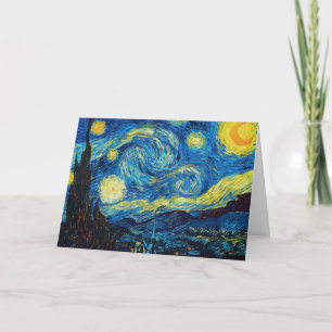 Van Gogh Starry Night Grußkarte Karte