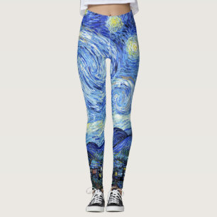 Van Gogh Starry Night Impressionismus Print Leggin Leggings