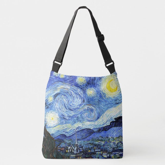 Van Gogh Starry Night Impressionismus Tote Tasche (Vorderseite)