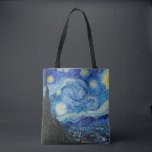 Van Gogh Starry Night. Impressionismus Vintage Kun<br><div class="desc">Van Gogh "The Starry Night" Tote Tasche.</div>