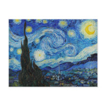 Van Gogh Starry Night. Impressionismus Vintage Kun
