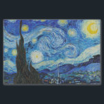 Van Gogh Starry Night. Impressionismus Vintage Kun Seidenpapier<br><div class="desc">Van Gogh "The Starry Night" Gewebepapier.</div>