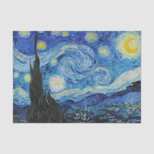 Van Gogh Starry Night. Impressionismus Vintage Kun Seidenpapier