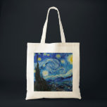 Van Gogh Starry Night. Impressionismus Vintage Kun Tragetasche<br><div class="desc">Van Gogh "The Starry Night" Tote Tasche.</div>