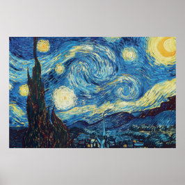 Van Gogh Starry Night Impressionist Malerei Poster