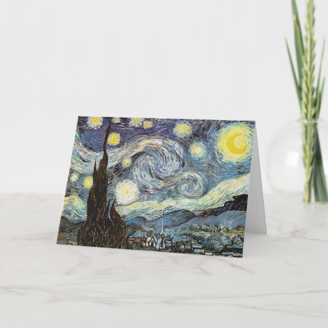 Van Gogh Starry Night Karte (Vorderseite)