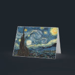 Van Gogh Starry Night Karte<br><div class="desc">Vincent Van Gogh berühmte sternenförmige Nacht</div>