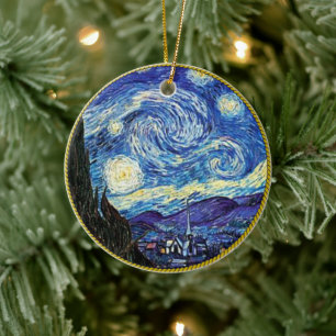 Van Gogh, Starry Night Keramik Ornament