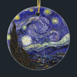 Van Gogh Starry Night Keramikornament<br><div class="desc">Van Gogh Starry Night</div>