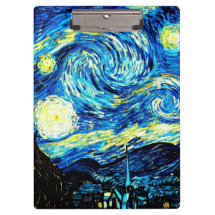 Van Gogh - Starry Night Klemmbrett