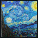 Van Gogh Starry Night Lebendige Kunstmalerei Serviette<br><div class="desc">Van Gogh Starry Night Lebendige Kunstmalerei Tuch Serviette</div>