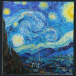 Van Gogh Starry Night Lebendige Kunstmalerei Serviette<br><div class="desc">Van Gogh Starry Night Lebendige Kunstmalerei Tuch Serviette</div>