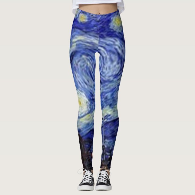 Van Gogh Starry Night Leggings (Vorderseite)