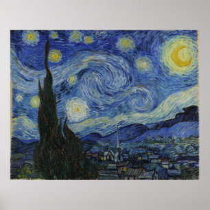 Van Gogh Starry Night Leinwand Poster